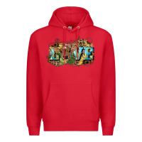 Red Love baby Cow Premium Hoodie - HowdyJamesFarm