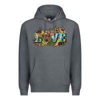 Rock Love baby Cow Premium Hoodie - HowdyJamesFarm