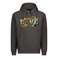 Smoke Love baby Cow Premium Hoodie - HowdyJamesFarm