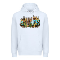 White Love baby Cow Premium Hoodie - HowdyJamesFarm