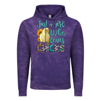 Cloud Purple Western Just A Girl Who loves Chicks Vintage Hoodie - LillyAllenDesigns