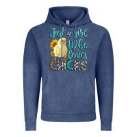 Vintage Denim Western Just A Girl Who loves Chicks Vintage Hoodie - LillyAllenDesigns