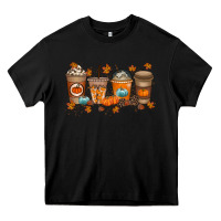 Black Fall Coffee Drink Heavy Core Tee - RacoonDesign