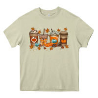 Mossy Fall Coffee Drink Heavy Core Tee - RacoonDesign
