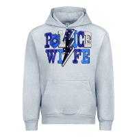 Heather Grey Police wife Urban Hoodie - FaDigitalArtStudio