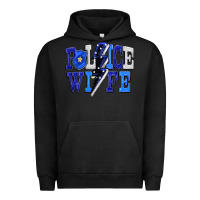Pigment Black Police wife Urban Hoodie - FaDigitalArtStudio
