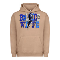 Pigment Burro Police wife Urban Hoodie - FaDigitalArtStudio
