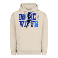 Pigment French Oak Police wife Urban Hoodie - FaDigitalArtStudio