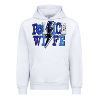 White Police wife Urban Hoodie - FaDigitalArtStudio