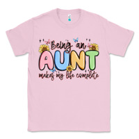 Bubblegum Pink being an aunt makes my life complete Classic Tee - MaliasSmallBusiness