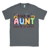 Charcoal Heather being an aunt makes my life complete Classic Tee - MaliasSmallBusiness