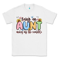White being an aunt makes my life complete Classic Tee - MaliasSmallBusiness