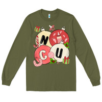 Army Green nicu nurse christmas Long Sleeve Tee - MaliasSmallBusiness