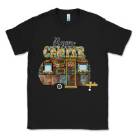 Black Happy Camper Classic Tee - CowhideDigitalArt