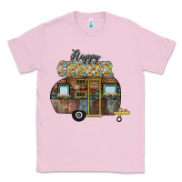 Bubblegum Pink Happy Camper Classic Tee - CowhideDigitalArt