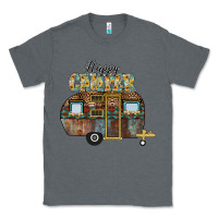 Charcoal Heather Happy Camper Classic Tee - CowhideDigitalArt
