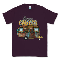 Plum Happy Camper Classic Tee - CowhideDigitalArt