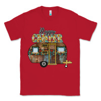 Red Happy Camper Classic Tee - CowhideDigitalArt