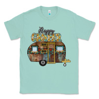 Seafoam Happy Camper Classic Tee - CowhideDigitalArt