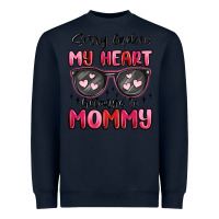 Navy sorry ladies my heart belongs to mommy Heavyweight Sweatshirt - MaliasSmallBusiness