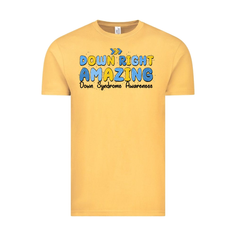 Down Right Amazing Down Syndrome Awareness Vintage Tee by MaliasSmallBusiness | Teevron