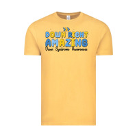 Vintage Mustard down right amazing down syndrome awareness Vintage Tee - MaliasSmallBusiness