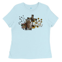 Baby Blue faith Ladies Tee - SublimationCraftShop