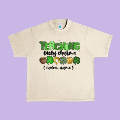 Teaching Lucky Charms Urban Heavy Tee Designed By Maliassmallbusiness