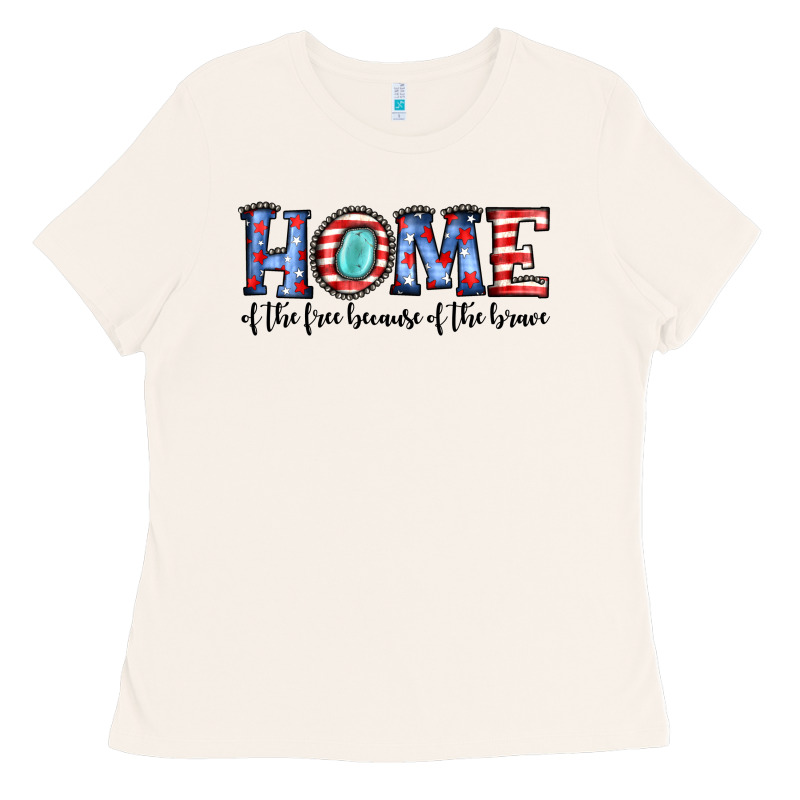 Home Of The Because Of The Brave Ladies Tee by JahusDesignShop | Teevron