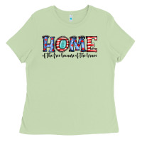 Matcha home of the because of the brave Ladies Tee - JahusDesignShop