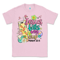 Bubblegum Pink easter jesus fills my cup Classic Tee - MaliasSmallBusiness