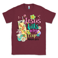 Burgundy easter jesus fills my cup Classic Tee - MaliasSmallBusiness
