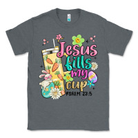 Charcoal Heather easter jesus fills my cup Classic Tee - MaliasSmallBusiness