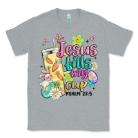 Heather Grey easter jesus fills my cup Classic Tee - MaliasSmallBusiness