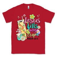 Red easter jesus fills my cup Classic Tee - MaliasSmallBusiness