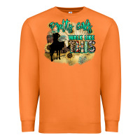 Carrot Pretty girls walk like this Premium Sweatshirt - HowdyJamesFarm