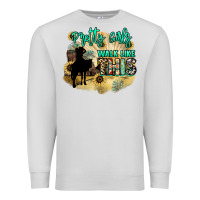 Dove Grey Pretty girls walk like this Premium Sweatshirt - HowdyJamesFarm