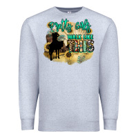 Heather Grey Pretty girls walk like this Premium Sweatshirt - HowdyJamesFarm