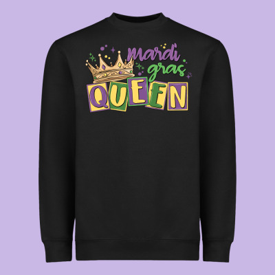 Mardi Gras Queen Heavyweight Sweatshirt Designed By Maliassmallbusiness