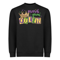 Black mardi gras queen Heavyweight Sweatshirt - MaliasSmallBusiness