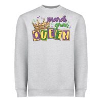 Heather Grey mardi gras queen Heavyweight Sweatshirt - MaliasSmallBusiness