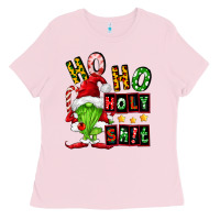 Bubblegum Pink ho ho holy shit Ladies Tee - FaDigitalArtStudio