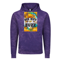 Cloud Purple bee nice or buzz off Vintage Hoodie - LillyAllenDesigns