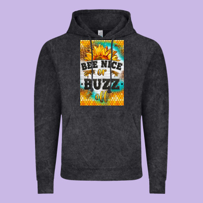 Bee Nice Or Buzz Off Vintage Hoodie Designed By Lillyallendesigns