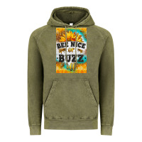Vintage Olive bee nice or buzz off Vintage Hoodie - LillyAllenDesigns