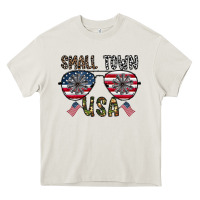 Cream small town usa Heavy Core Tee - CowhideDigitalArt