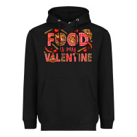 Black Food is my Valentine Heavyweight Hoodie - HowdyJamesFarm