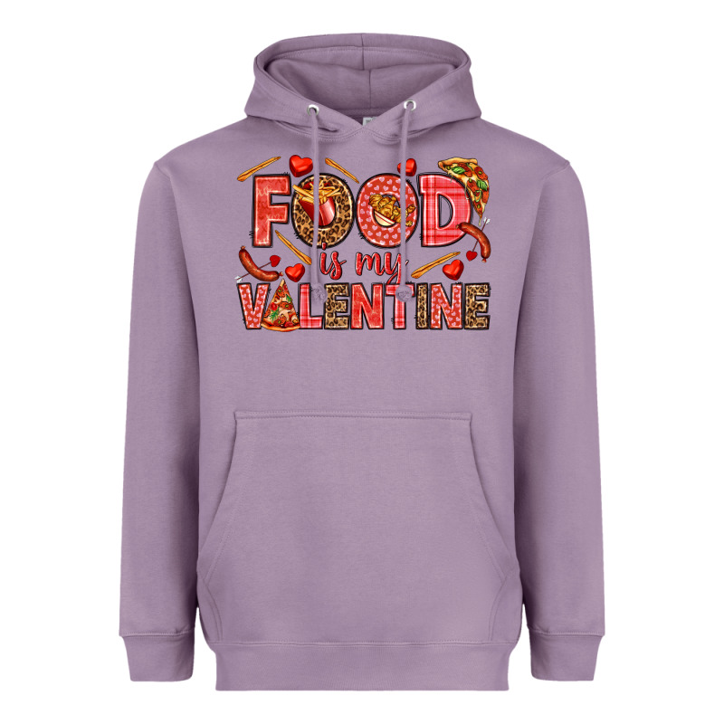 Food Is My Valentine Heavyweight Hoodie by HowdyJamesFarm | Teevron