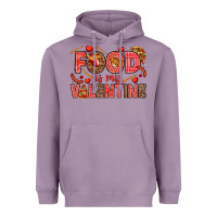 Lavender Food is my Valentine Heavyweight Hoodie - HowdyJamesFarm