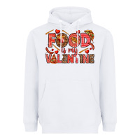White Food is my Valentine Heavyweight Hoodie - HowdyJamesFarm